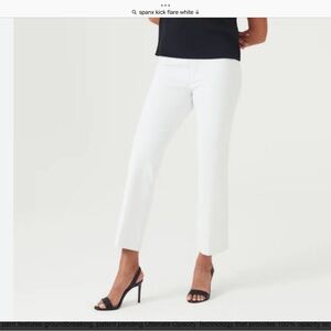 SPANX kick flare pants in classic white size Large Regular NWT